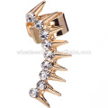 latest design shiny elegant alloy rhinestone wrap clip on earrings